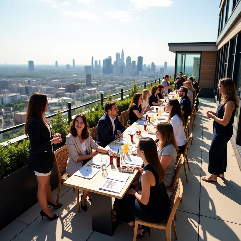 Seminarraum mit Teilnehmern, die an Compliance-Workshops arbeiten.